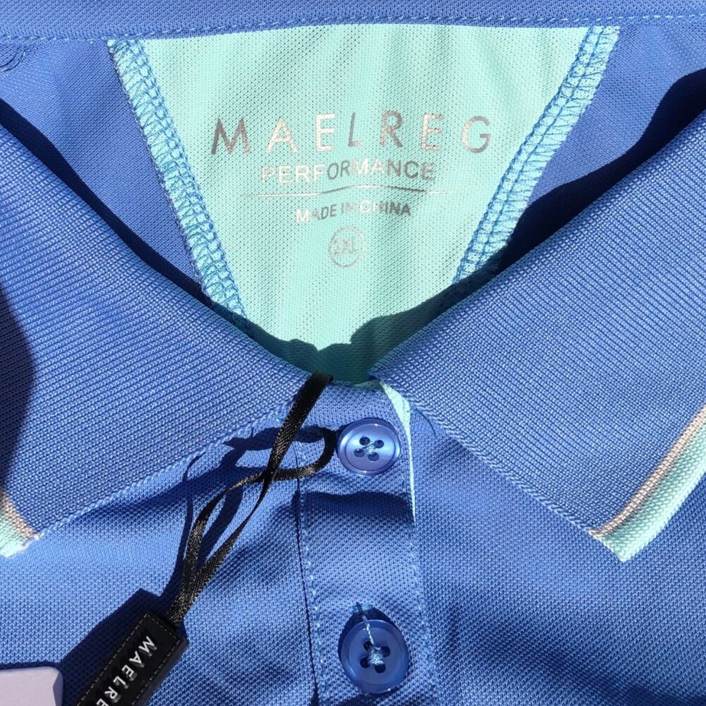 Women's Sleeveless Golf Dress Blue Mint Colorblock, 2XL - Picture 4 of 5